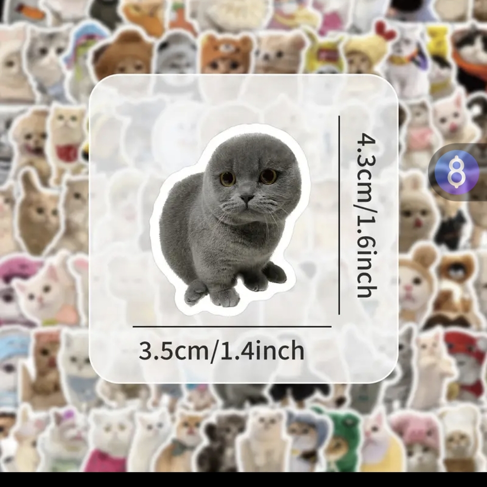 Cute Cat Sticker Pack - Picture 3 of 7